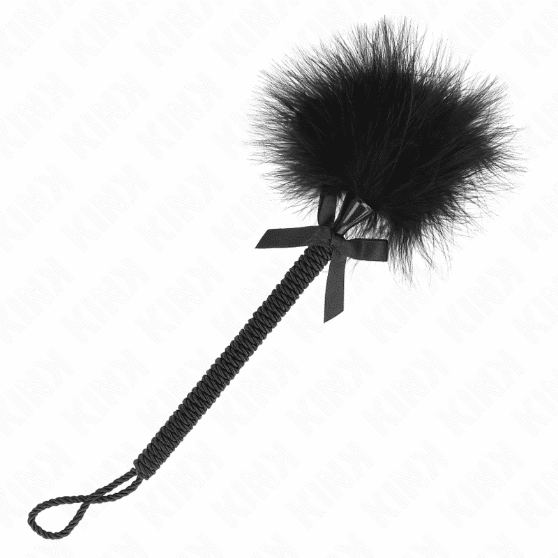 Kink Nylon Rope Flogger 25cm with Tickle Feathers