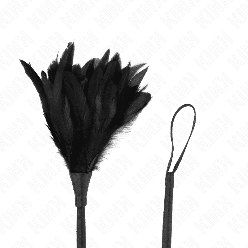 Kink - Chicote em Chifre com Penas de Frango 36cm Kink - Chicote em Chifre com Penas de Frango 36cm