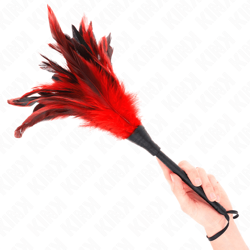 Kink - Chifre Vermelho 36cm de Penas de Frango Kink - Chifre Vermelho 36cm de Penas de Frango
