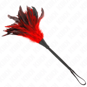Kink - Chifre Vermelho 36cm de Penas de Frango
