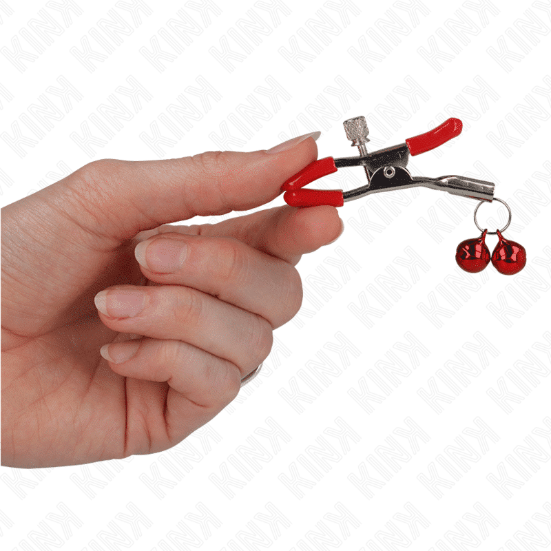 Kink Red Double Nipple Clamp 6cm Kink Red Double Nipple Clamp 6cm