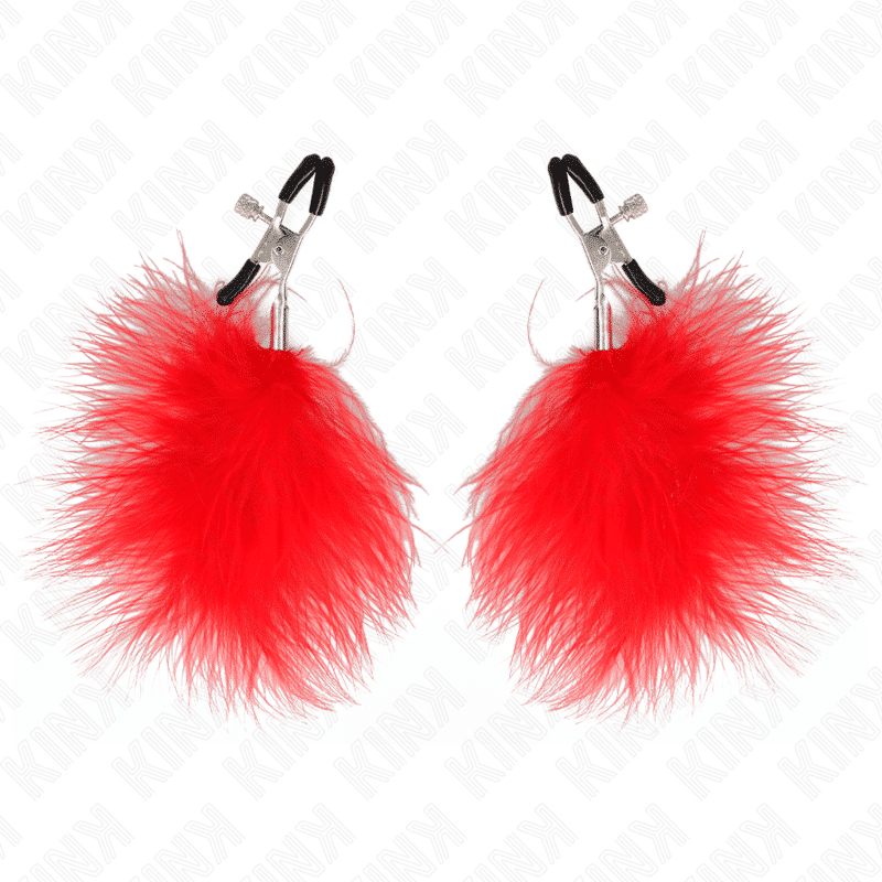 Kink Red Feather Nipple Teaser 7cm Kink Red Feather Nipple Teaser 7cm