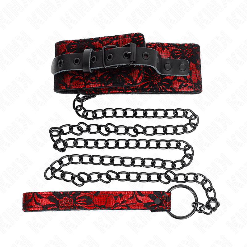 Kink - Coleira de Encaje com Cinto de Couro Kink - Coleira de Encaje com Cinto de Couro