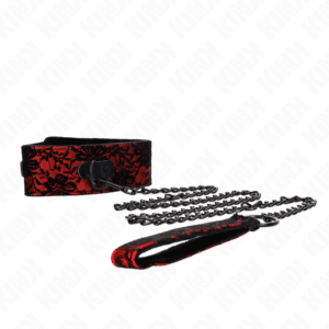 Kink Leather Belt Lace Choker 105cm