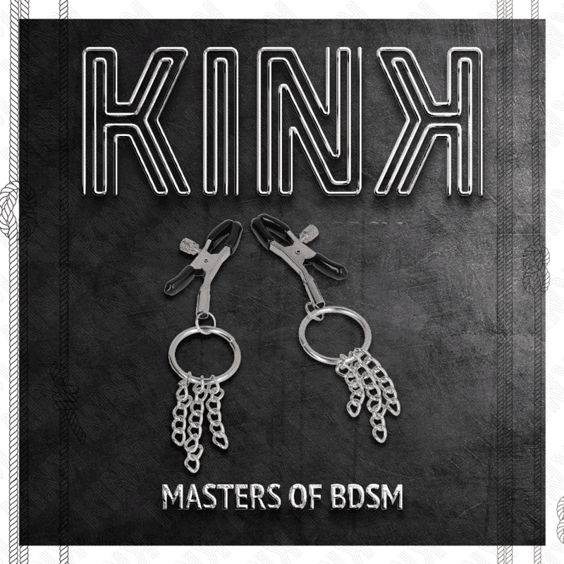 Kink - GRAMPO DE MAMILO COM ARO E CADENETA PRATEADA 6 CM Kink - GRAMPO DE MAMILO COM ARO E CADENETA PRATEADA 6 CM