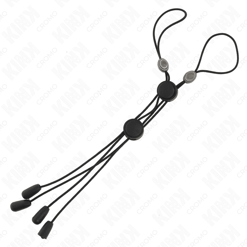 Kink - Grampos de Mamilos com Elástico Preto e Detalhes Sensuais