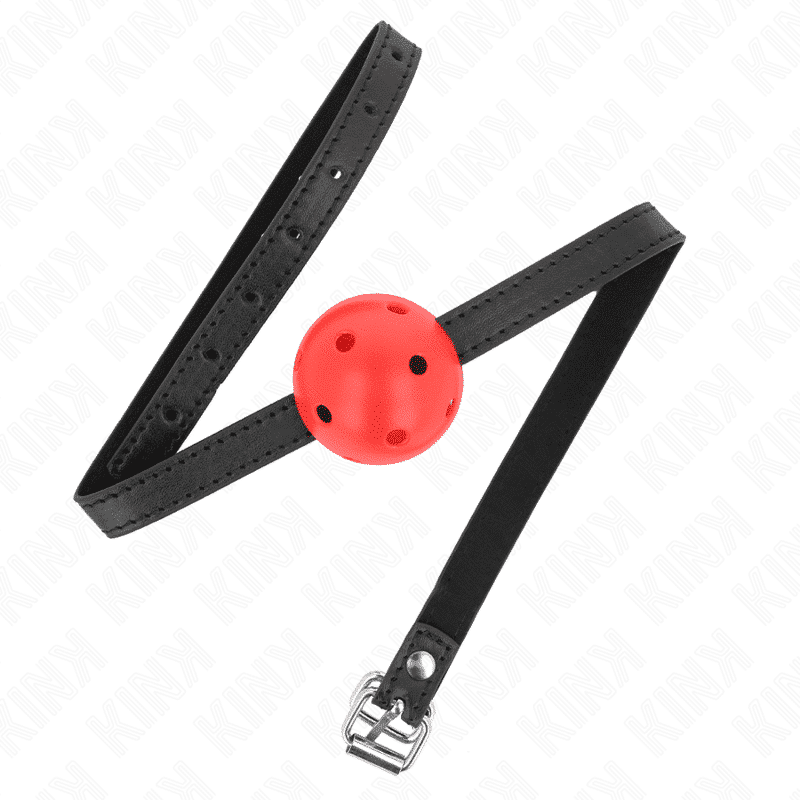 Kink - RED BAll GAG 4.5 CM BREATHABLE 62 X 1.5 CM Kink - RED BAll GAG 4.5 CM BREATHABLE 62 X 1.5 CM