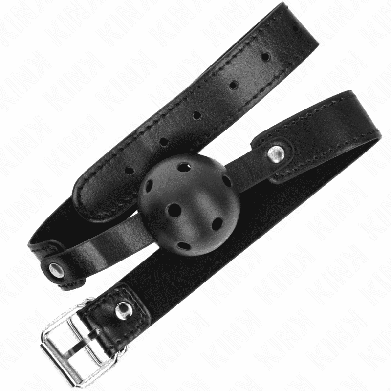 Kink - 4.5 CM Black GAG WITH BREATHABLE BAll 65 x 2.5 CM Kink - 4.5 CM Black GAG WITH BREATHABLE BAll 65 x 2.5 CM