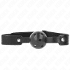 Kink - 4.5 CM Black GAG WITH BREATHABLE BAll 65 x 2.5 CM