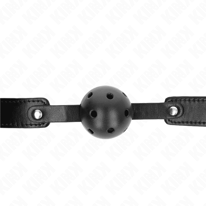 Kink - 4.5 CM Black GAG WITH BREATHABLE BAll 65 x 2.5 CM Kink - 4.5 CM Black GAG WITH BREATHABLE BAll 65 x 2.5 CM