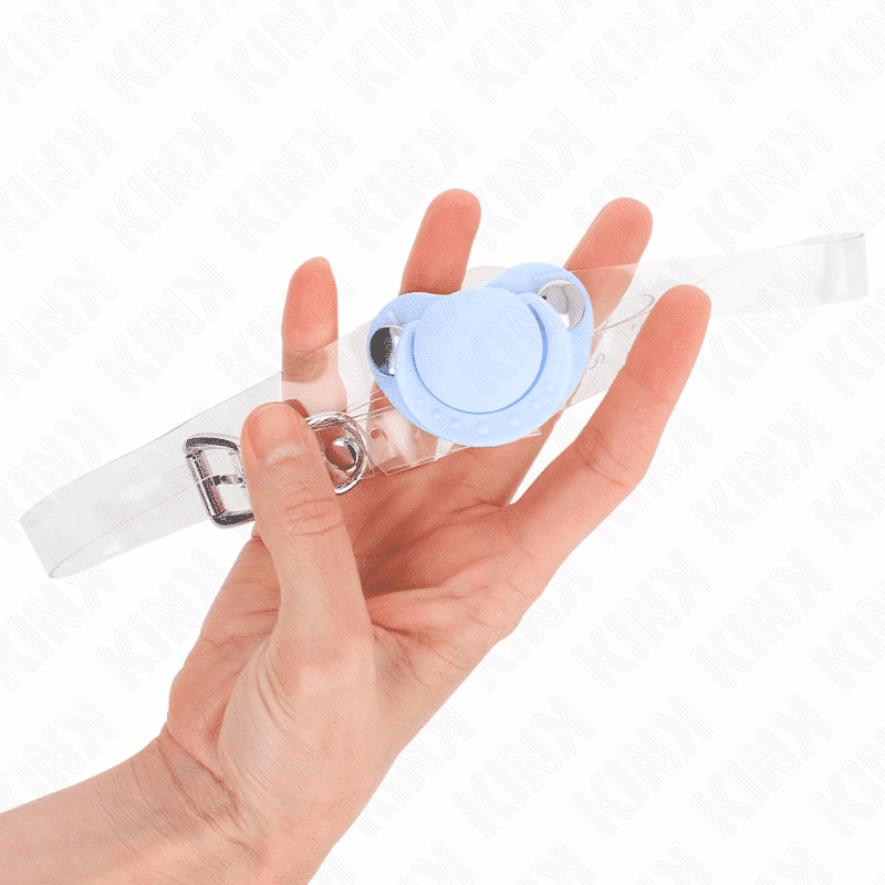 Kink Adjustable Gag Light Blue Pacifier Style Kink Adjustable Gag Light Blue Pacifier Style