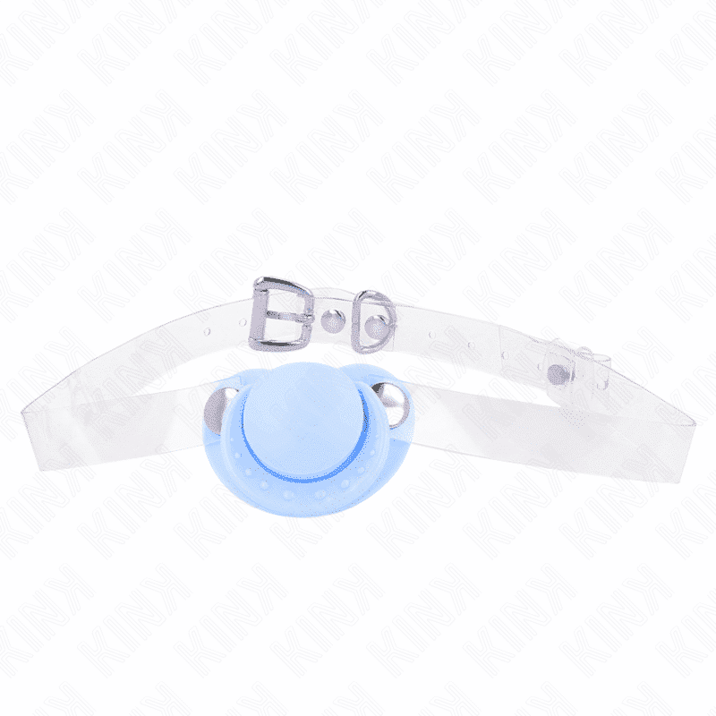 Kink Adjustable Gag Light Blue Pacifier Style
