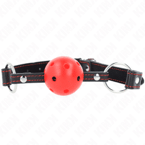 Kink Mordaza Roja de Bola Dura Modelo 2