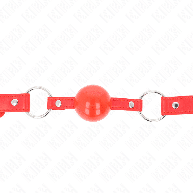 Kink TPE Ball Gag 4cm with Red Lock Kink TPE Ball Gag 4cm with Red Lock