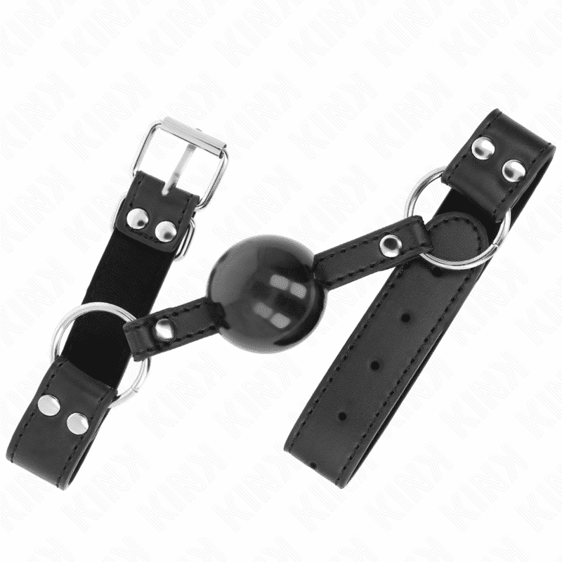 Kink Soft Ball Gag with Adjustable Leather Strap Kink Soft Ball Gag with Adjustable Leather Strap