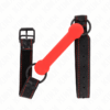 Kink Bone Gag with Adjustable Red Leatherette Strap