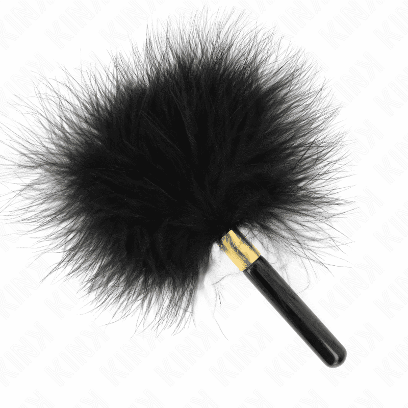 Kink - 18 CM Black GOLD Metal TICKLE FEATHERS