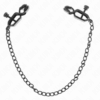 Kink - Black 30 CM NIPPLE CLAMPS WITH FLAT CHAIN