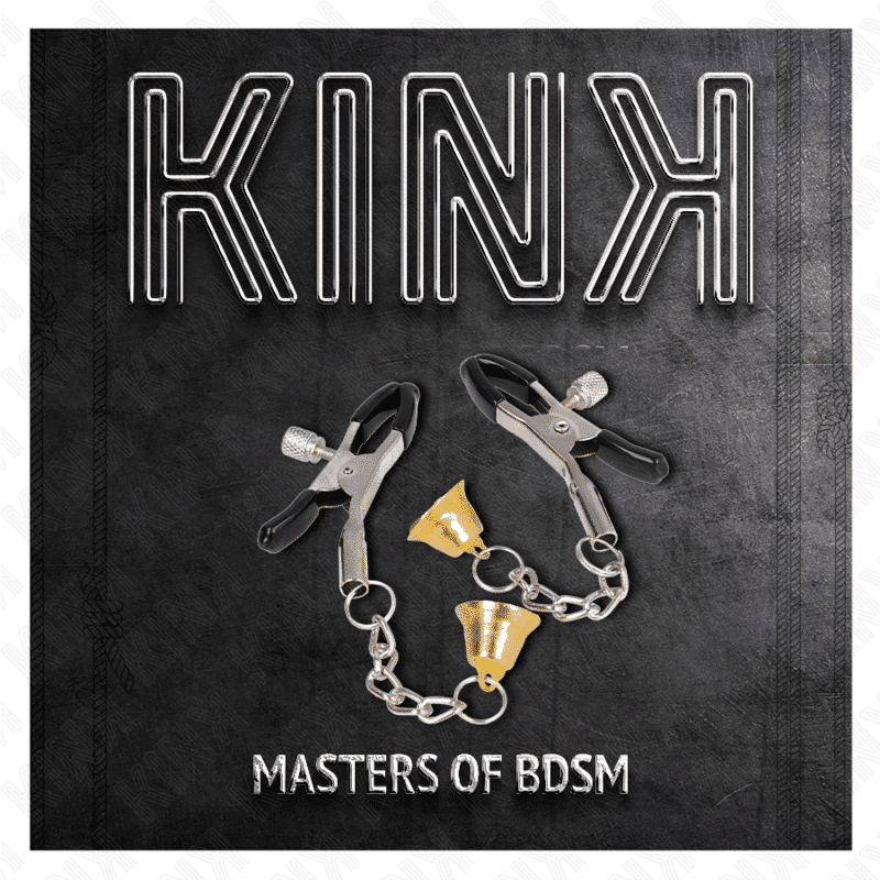 Kink - PINÇAS DE MAMILO COM CAMPANHA DOURADA 6 CM Kink - PINÇAS DE MAMILO COM CAMPANHA DOURADA 6 CM