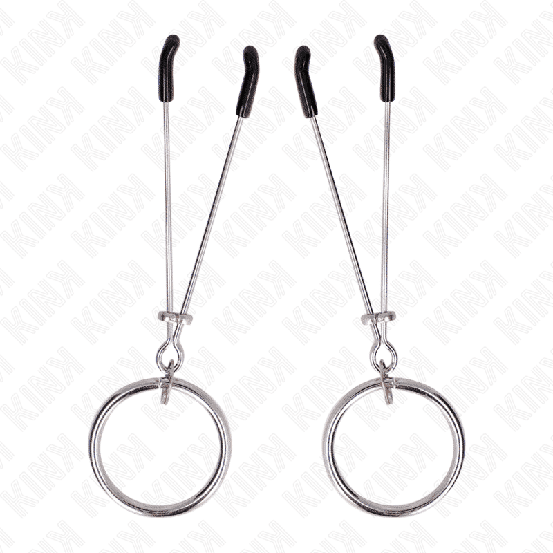 Kink - 7 CM THIN NIPPLE CLAMPS WITH O-RING FOR SENSATION Kink - 7 CM THIN NIPPLE CLAMPS WITH O-RING FOR SENSATION