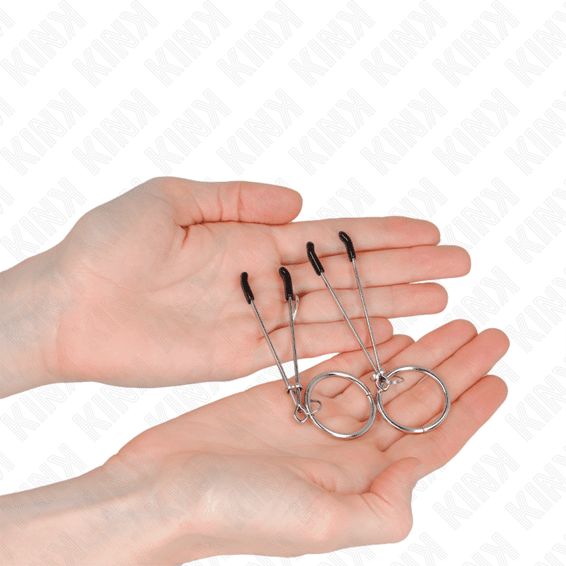 Kink - 7 CM THIN NIPPLE CLAMPS WITH O-RING FOR SENSATION Kink - 7 CM THIN NIPPLE CLAMPS WITH O-RING FOR SENSATION