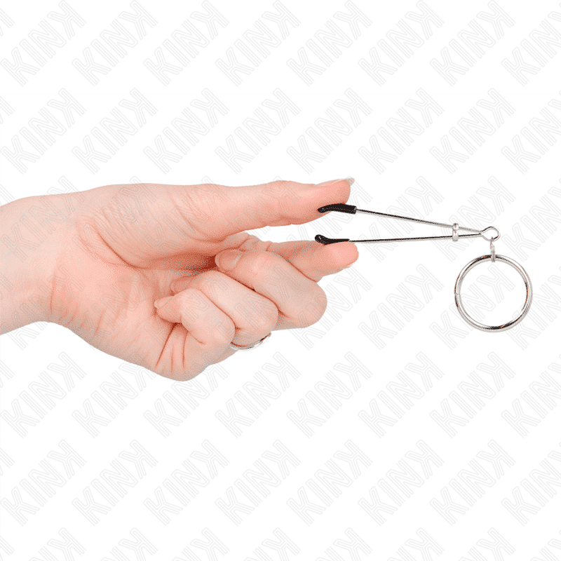 Kink - 7 CM THIN NIPPLE CLAMPS WITH O-RING FOR SENSATION Kink - 7 CM THIN NIPPLE CLAMPS WITH O-RING FOR SENSATION