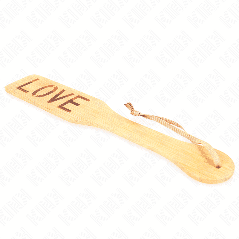 Kink - Pala de Bambu com Inscrição Amor Kink - Pala de Bambu com Inscrição Amor