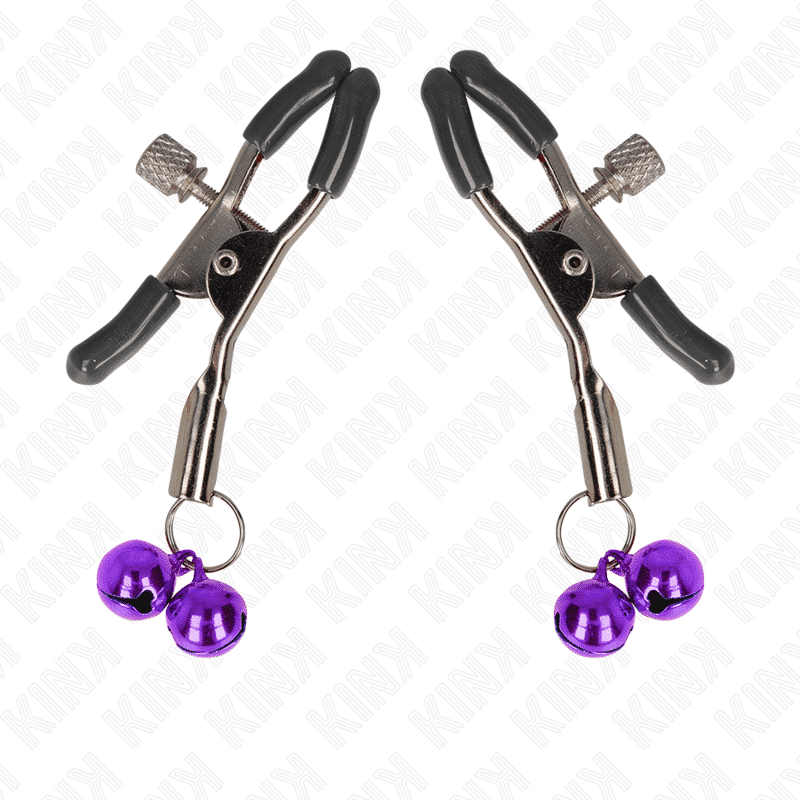 Kink Double Nipple Clamp 6cm Purple Kink Double Nipple Clamp 6cm Purple