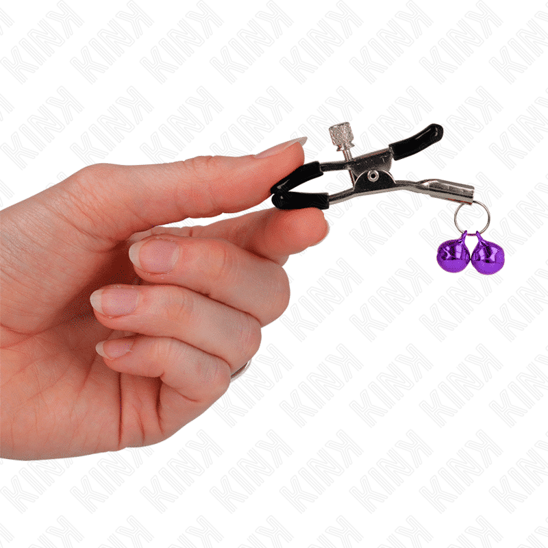 Kink Double Nipple Clamp 6cm Purple Kink Double Nipple Clamp 6cm Purple