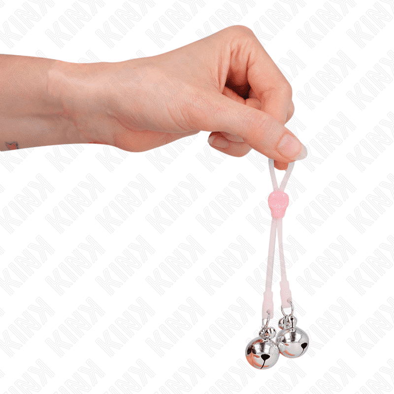 Kink Adjustable Skull Nipple Clamps with Ring Bells Kink Adjustable Skull Nipple Clamps with Ring Bells