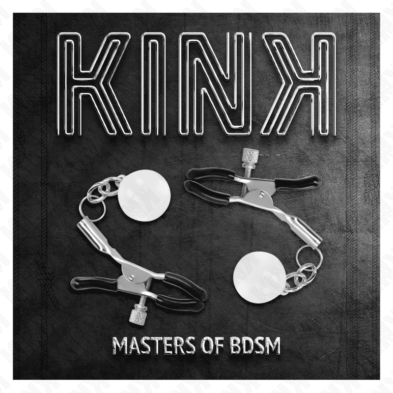 Kink Pinças de Mamilo Vidro Prata 6cm Kink Pinças de Mamilo Vidro Prata 6cm