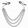 Kink Nipple Clamps 3-Chain Set Black 20-28cm