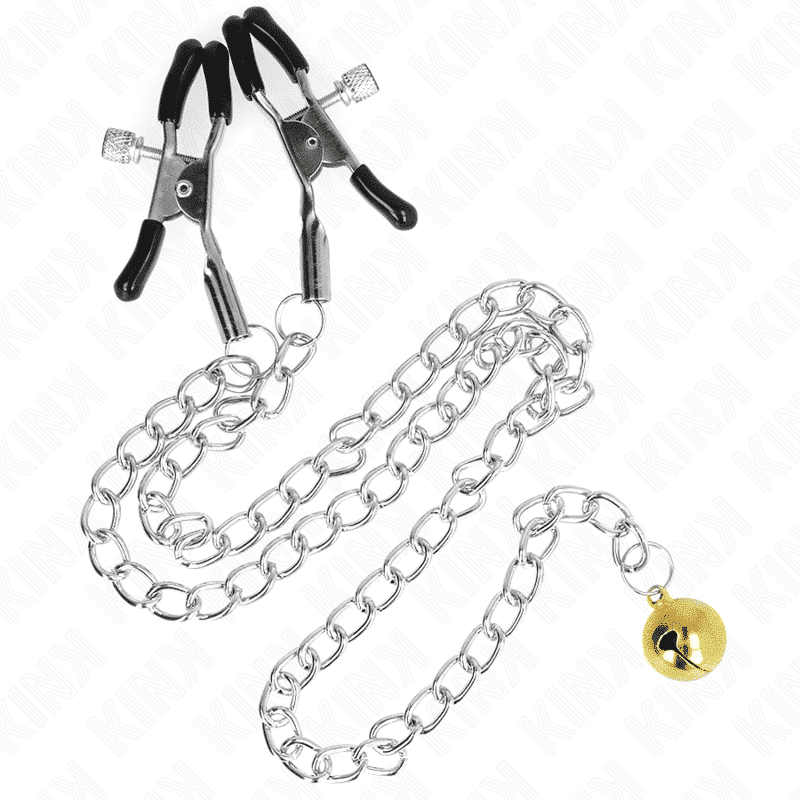 Kink Chain Nipple Clamps 30cm with Bell