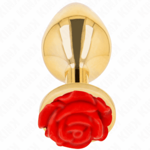 Kink Gold Rose Red Anal Plug Large Size