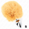 Kink Stainless Steel Butt Plug with Faux Fur Tail