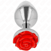 Kink Metal Rose Red Anal Plug L