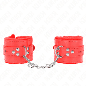 Kink Wrist Cuffs with Red Square Hole Design