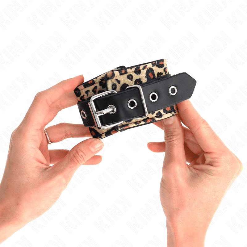 Kink Adjustable Leopard Wrist Cuff 18-29cm Kink Adjustable Leopard Wrist Cuff 18-29cm