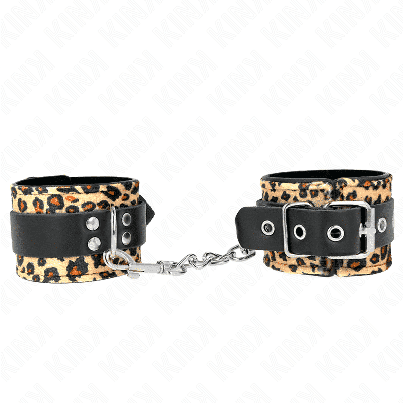 Kink Adjustable Leopard Wrist Cuff 18-29cm