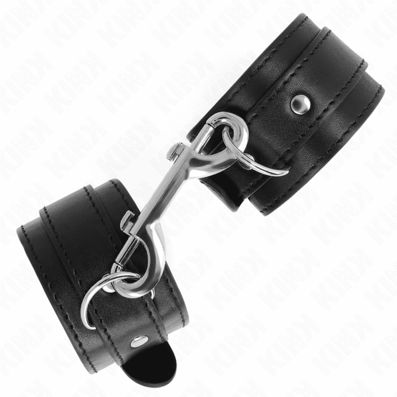 Kink - Retenções de Pulso - Linha de Rebites Únicos Preto Ajustável 17-28 CM X 5 CM Kink - Retenções de Pulso - Linha de Rebites Únicos Preto Ajustável 17-28 CM X 5 CM