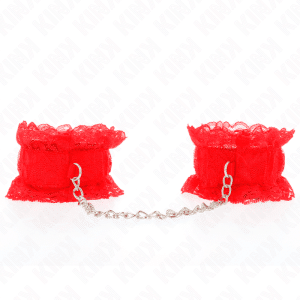Kink Red Elastic Wrist Cuffs