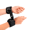 Kink Black Wrist Cuffs with Hook&Loop