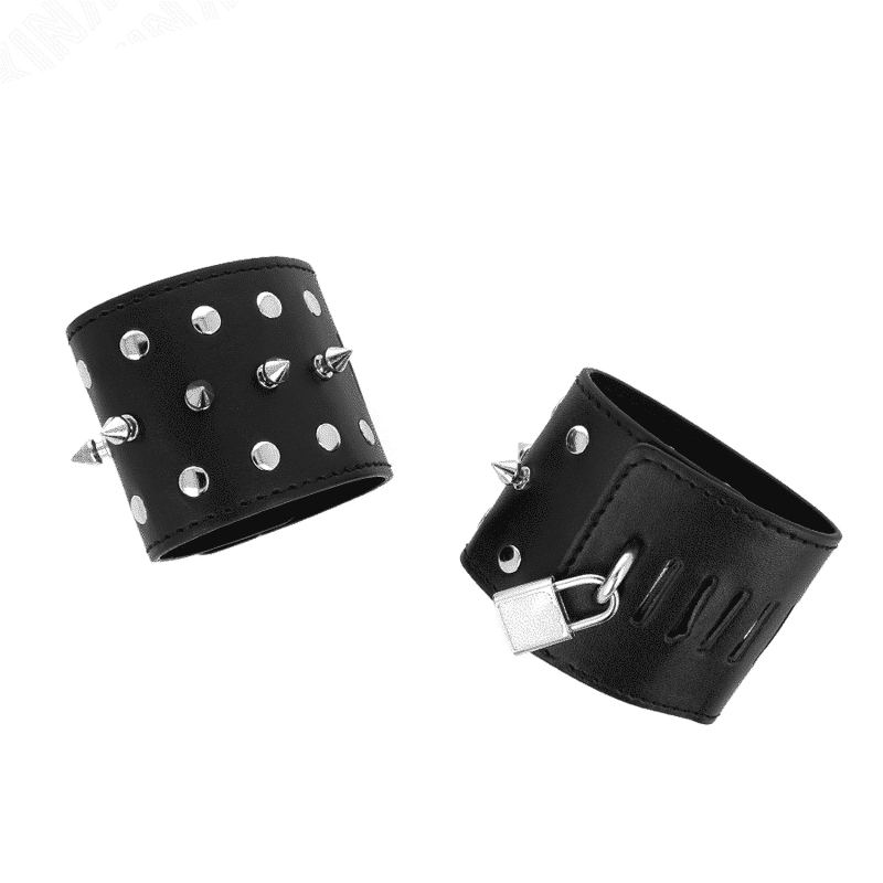 Kink Spiked Wrist Cuffs 25x6cm Kink Spiked Wrist Cuffs 25x6cm