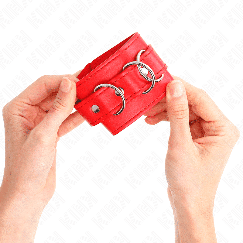 Kink Red Adjustable Wrist Cuffs Kink Red Adjustable Wrist Cuffs