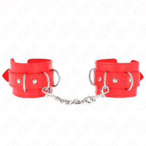Kink Red Adjustable Wrist Cuffs