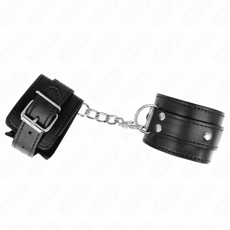 Kink Adjustable D-Ring Wrist Cuffs Black Kink Adjustable D-Ring Wrist Cuffs Black