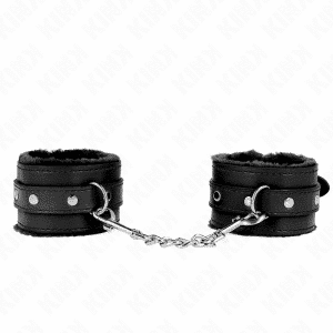 Kink Black Wrist Cuffs with Adjustable Strap