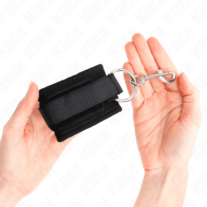 Kink Black Adjustable Wrist Cuffs 6cm Wide Kink Black Adjustable Wrist Cuffs 6cm Wide