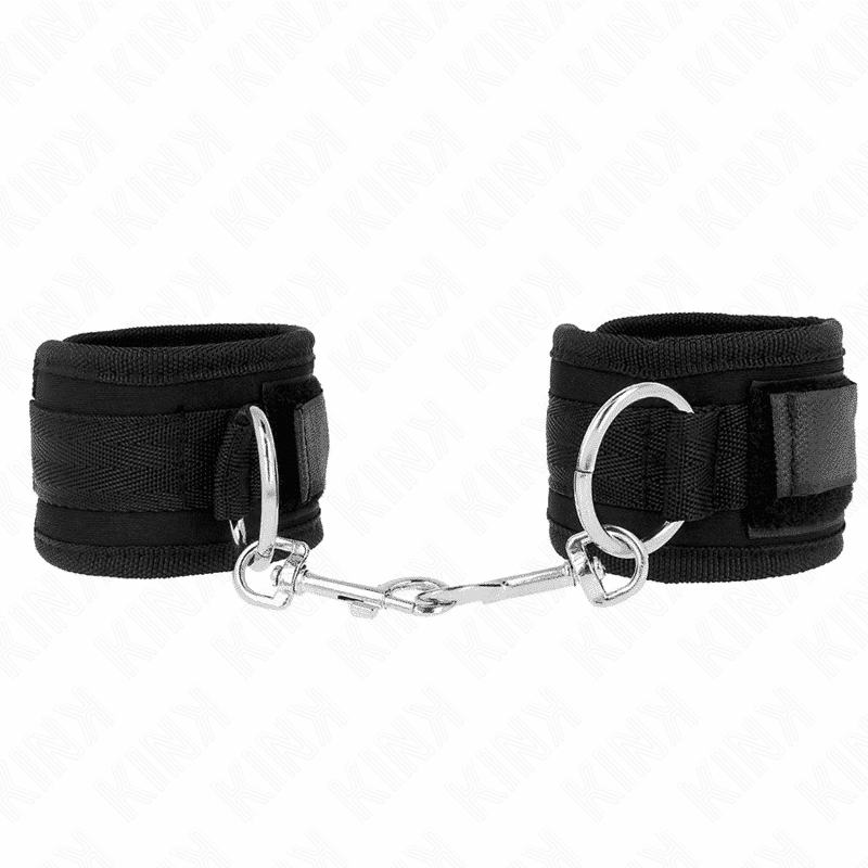Kink Black Adjustable Wrist Cuffs 6cm Wide