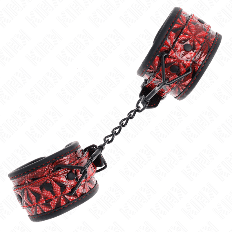 Kink Dark Red Diamond Cuffs Kink Dark Red Diamond Cuffs